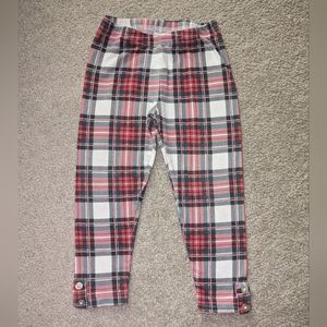 Carter's Christmas Holiday Plaid Pattern Leggings, Size 24M